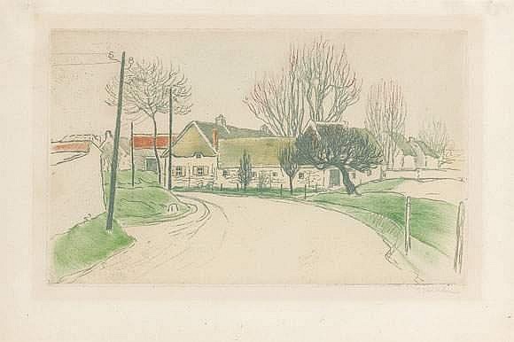 La Maison a L'Entree du Village (1902) (C 68) (second state) (Collection of the Art Institute of Chicago)