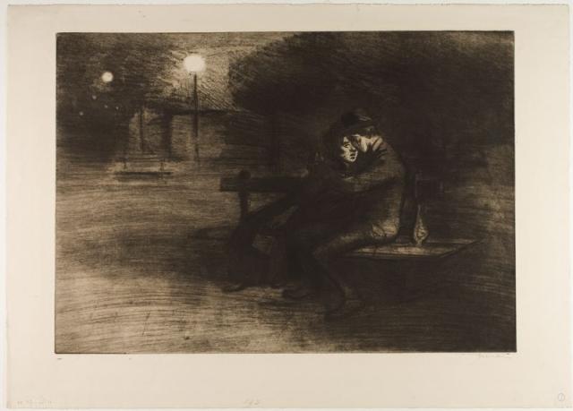 Amoureux Sur Un Banc (1902)(C 71) (5th state) (Collection of the Art Institute of Chicago)