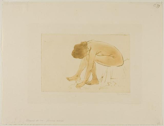 Femme Assise S'Essuyant Les Pieds (1902) (C 79)