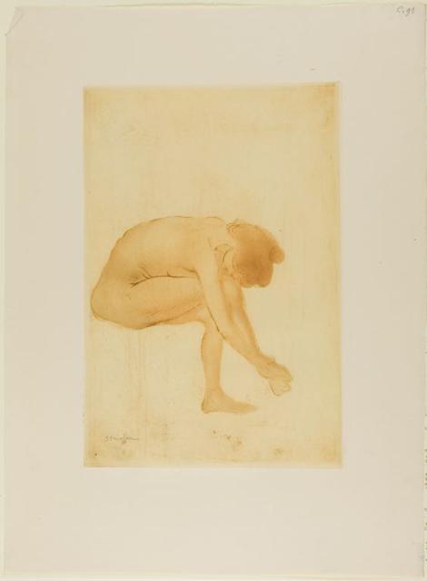 Femme Assise S'Essuyant Les Pieds (1902) (C 91)