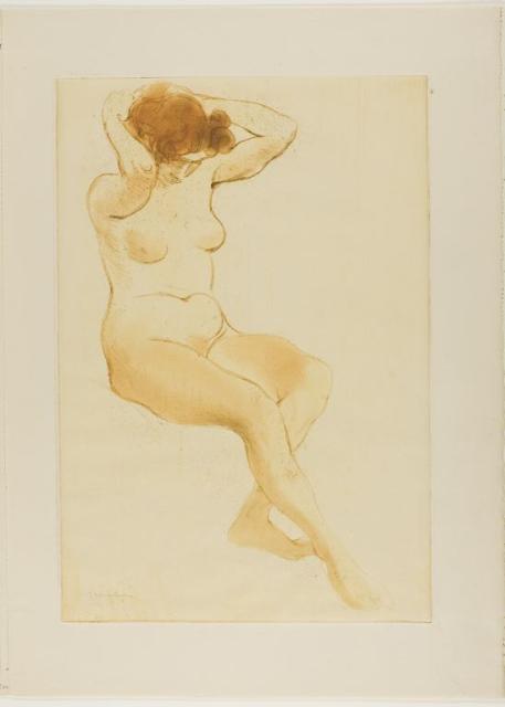 Femme de Trois Quarts Se Coiffant (1902) (C 93)