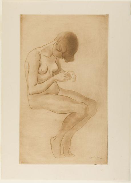 Femme Se Faisant Les Ongles (1902)(C 94)