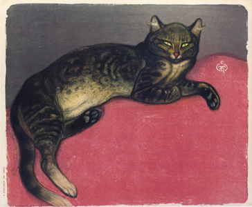 L'Hiver Chat Sur Un Coussin (1909) (C 293)