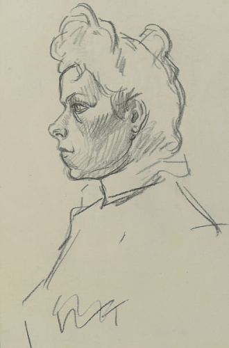 Profile of woman