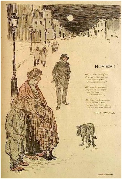 Hiver by Raoul Ponchon (Mar. 13, 1892)