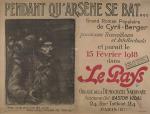 Pendant Qu'Arsene se bat (1918) (JC 192)