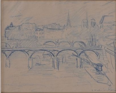 Paris Sketch (Stair Galleries auction, Mar. 19, 2011)