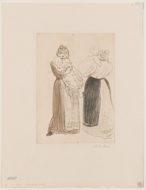 Les Deux Meres (1903) (C 104) (3rd state) (Collection of the Mead Art Museum at Amherst College)