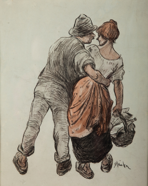 Preliminary drawing for Soir d'Ete (Galartis auction, June 22, 2013)