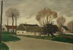 L'entree du village pres de Gisors (Aponem auction, Mar. 29, 2014) (oil painting)