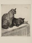 Deux Chats Sur Un Meuble (1914) (3rd state)